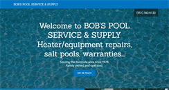 Desktop Screenshot of bobspoolserviceandrepair.com